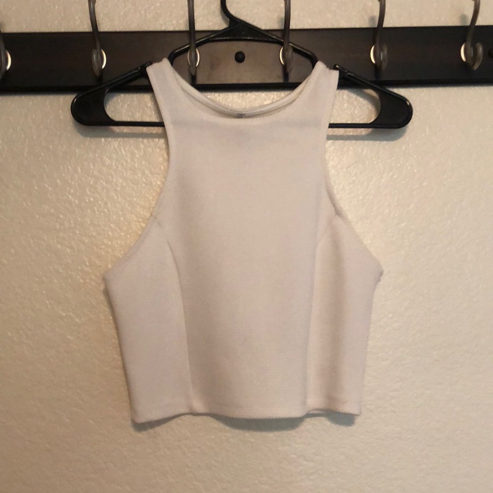 White crop top